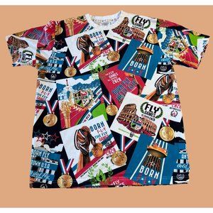 ✅ 3/$20 Sale-BORN FLY GAMES ALL SUMMER 2020 GOING FOR GOLD T-SHIRT - Med-